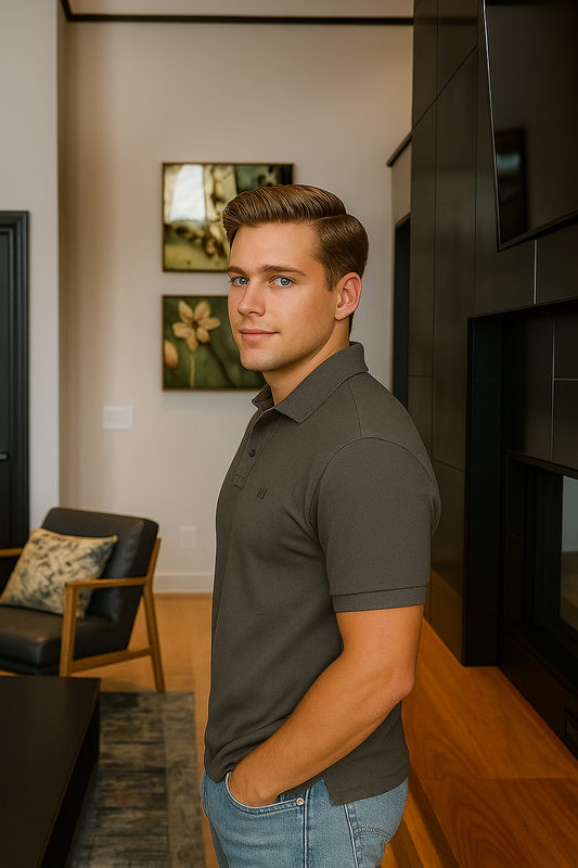 Mink Gray MOMIFA Classic Polo