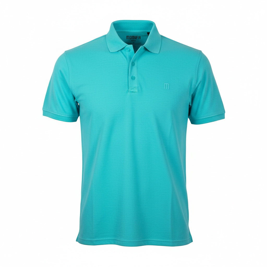 Aqua Blue MOMIFA Classic Polo