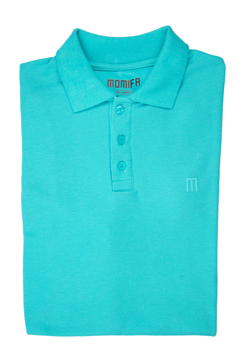 Aqua Blue MOMIFA Classic Polo