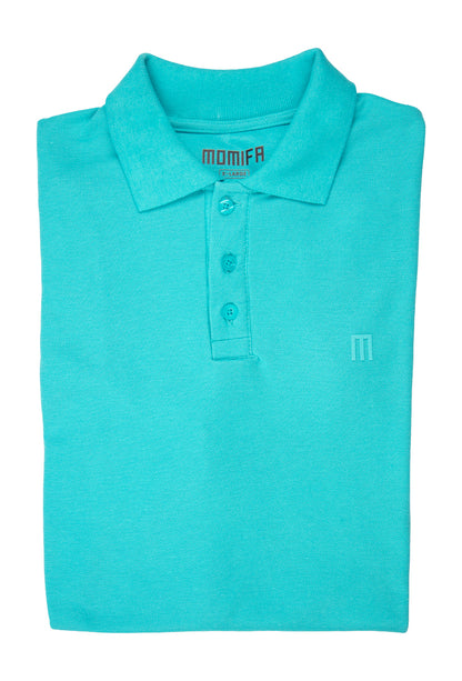 Aqua Blue MOMIFA Classic Polo