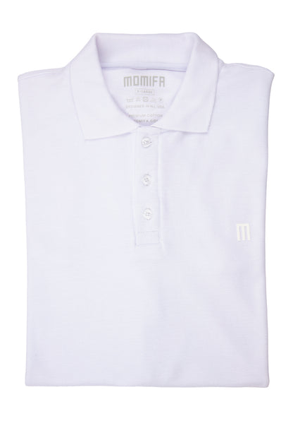 Vista White MOMIFA Classic Polo